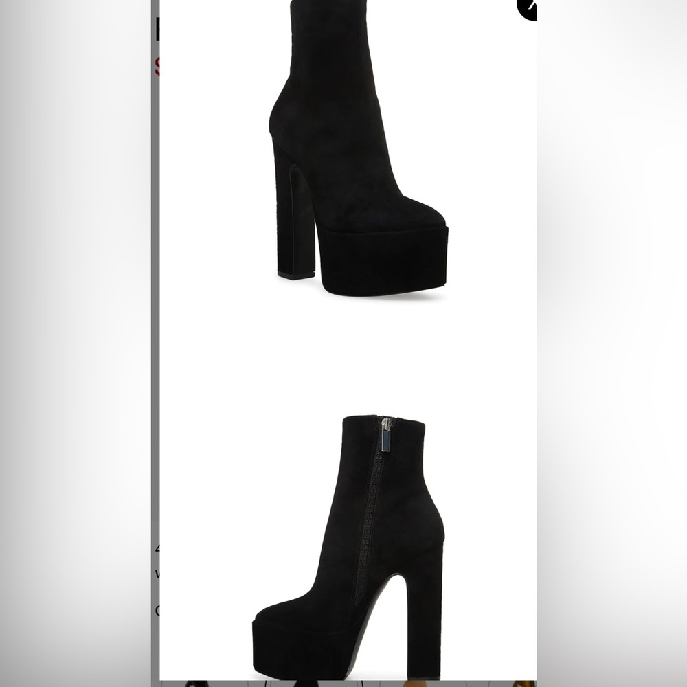 Passion black suede platforms